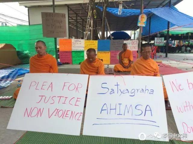 泰国最大佛寺跟军政府斗智斗勇，和尚绝食抗议-图片9