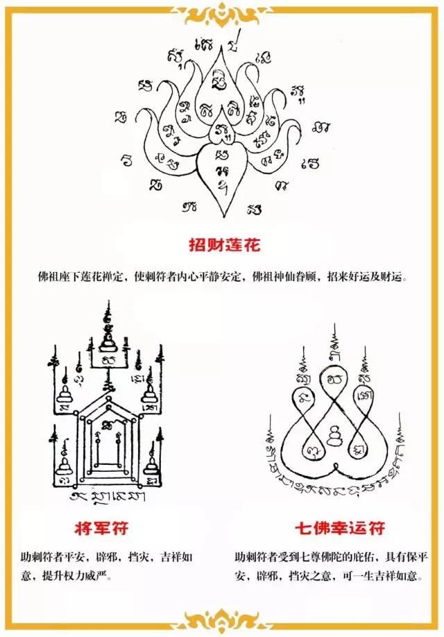 主要刺符功效概要一览，转给喜欢泰国纹身的朋友吧【泰国佛牌】