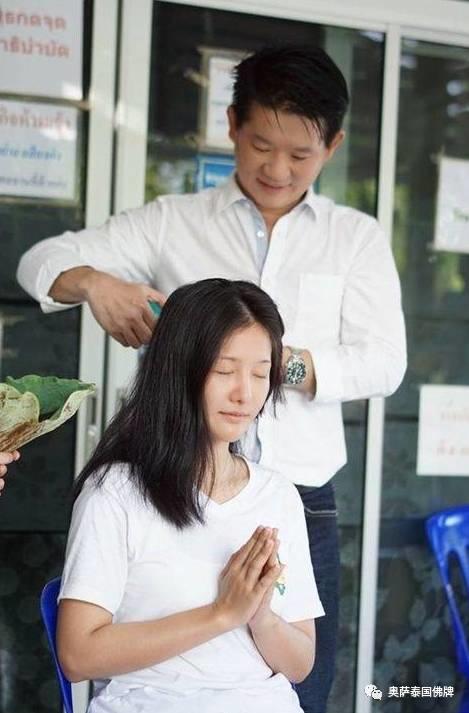 泰国名模出家修行 青丝落尽剃度为尼-图片2