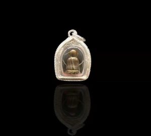 龙婆坤纯银小光头必打-图片2